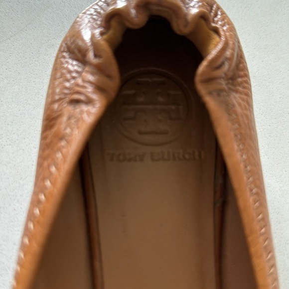 Tory Burch tan leather ballet flats size 7.5 - Picture 3 of 4